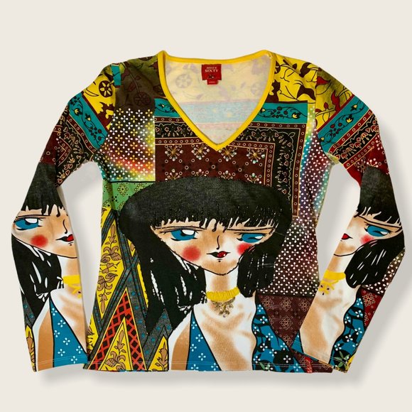 Miss Sixty beaded, embellished long sleeve t-shirt - Picture 1 of 11